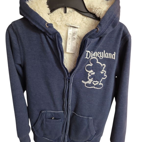 Disney 55th Anniversary Zippered Navy Hoodie with Fleece Lining- Women Sz Small, - Picture 7 of 7